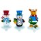 Set of 3 Holiday Stocking Holders Hangers – Snowman, Penguin, and Reindeer Christmas Mantel Decor